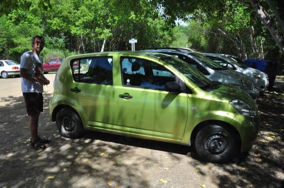 O nosso carrinho em Curaçao